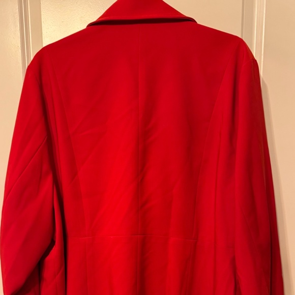 Torrid Bright Red Double-Breasted Dress Trench Coat ❤️🧥 - Picture 3 of 7